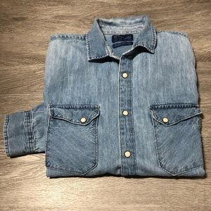 Zara Man Denim Shirt - Regular Fit - Medium